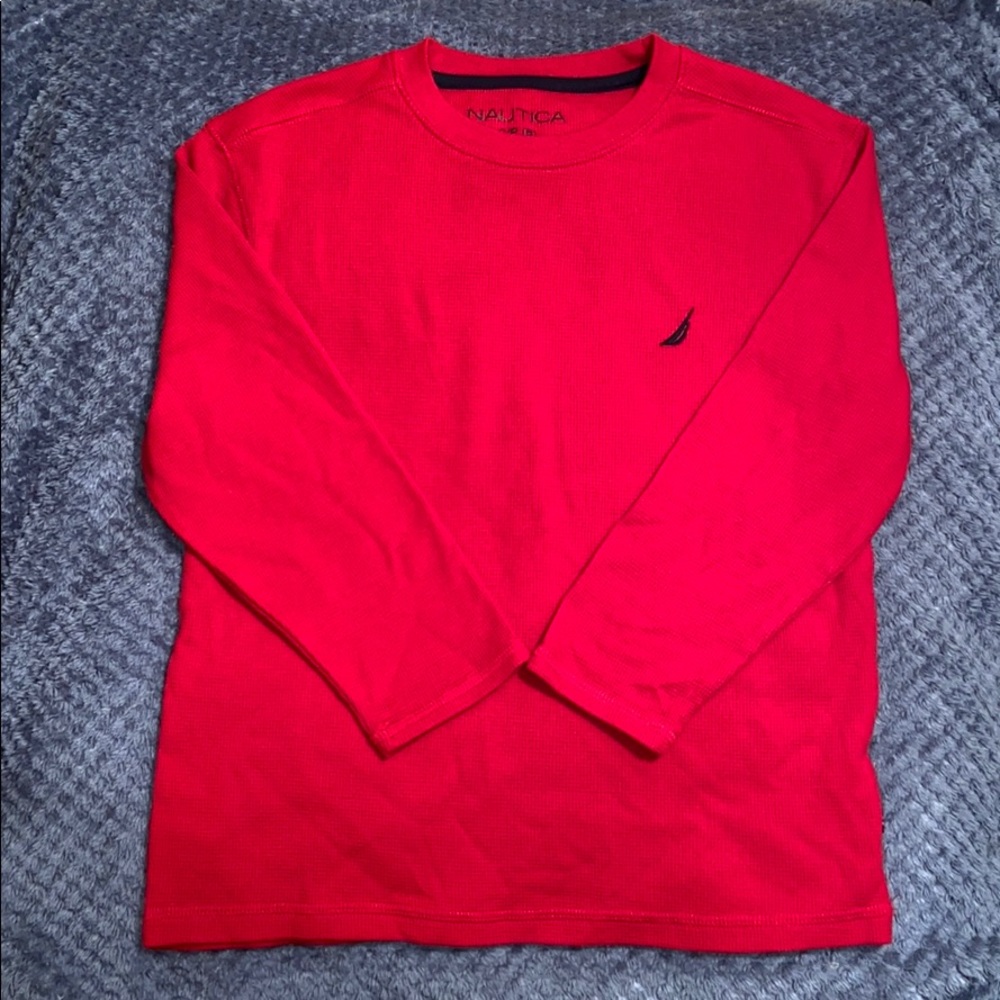 Boy’s size 8 Nautica red Henley